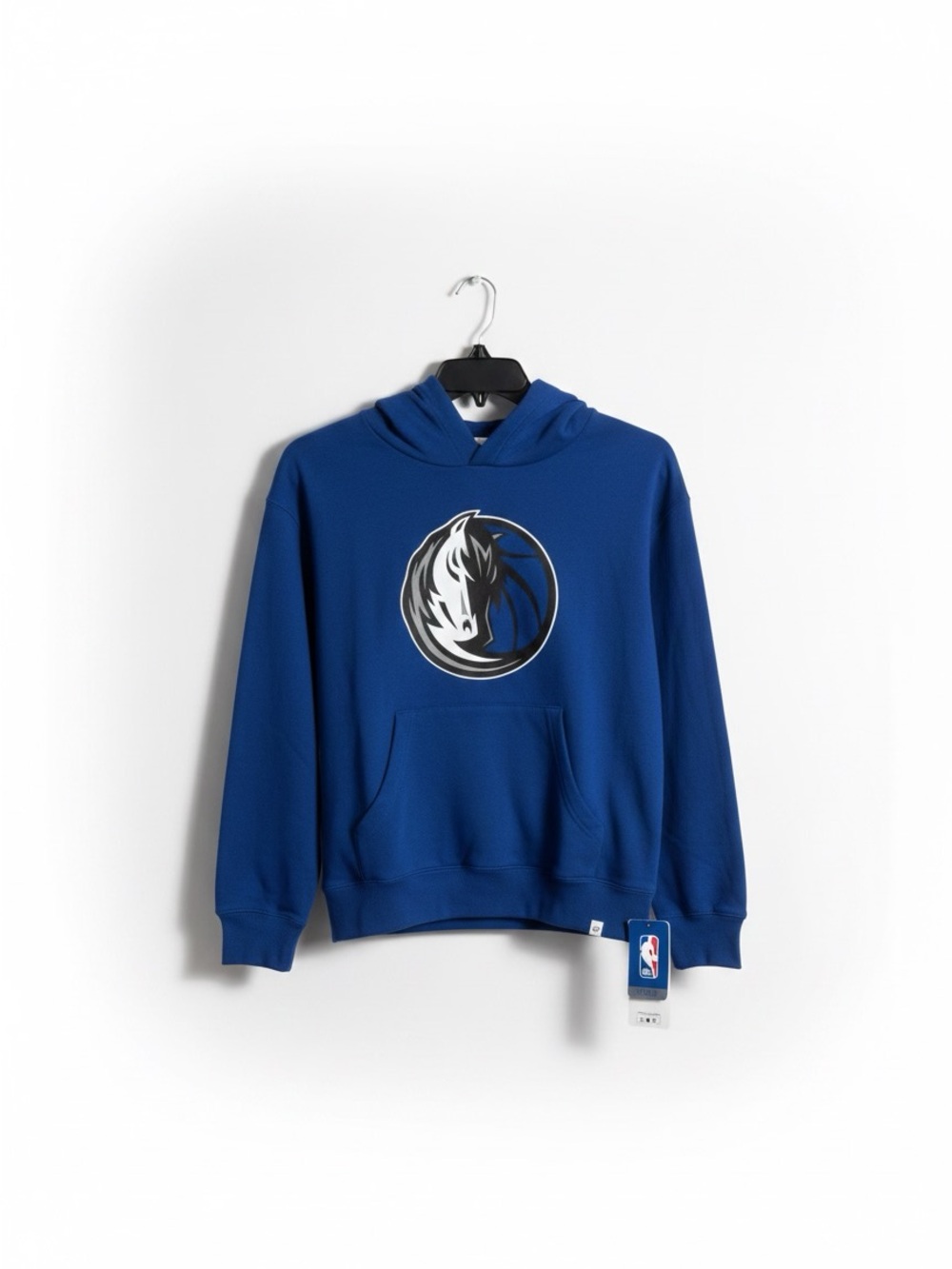 NBA Blue Dallas Mavericks Logo Pullover Hoodie